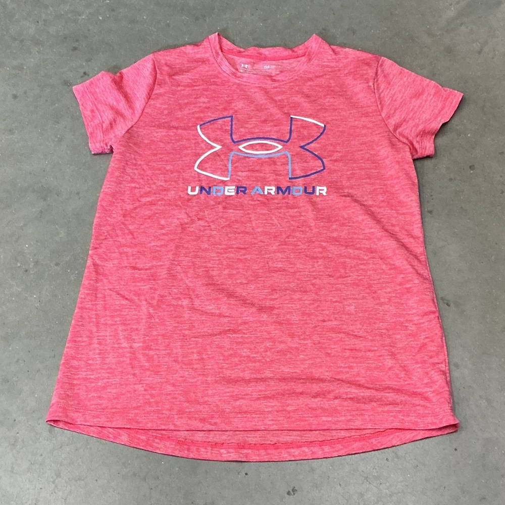 Under Armour Kids' Red Heather Tee